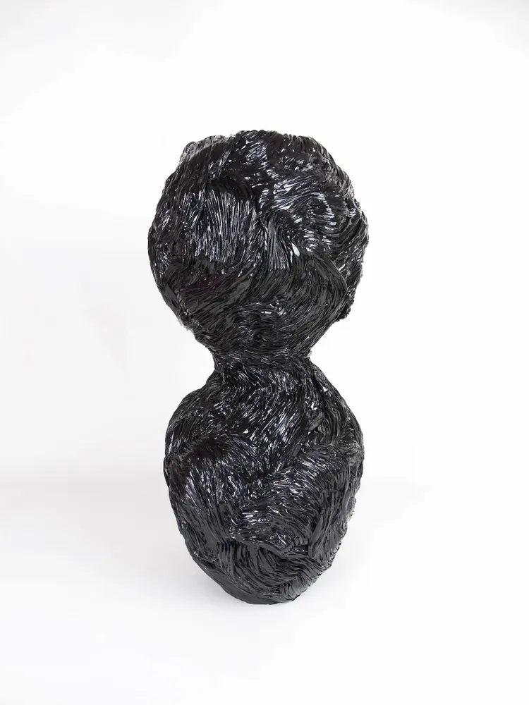 Unique pieces - Vase recycled paper Collection Outrenoir unique piece - HELENE SIELLEZ