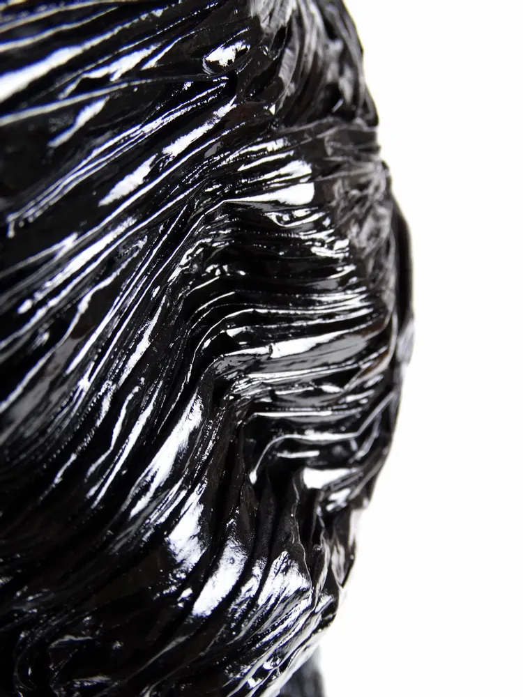 Unique pieces - Vase recycled paper Collection Outrenoir unique piece - HELENE SIELLEZ