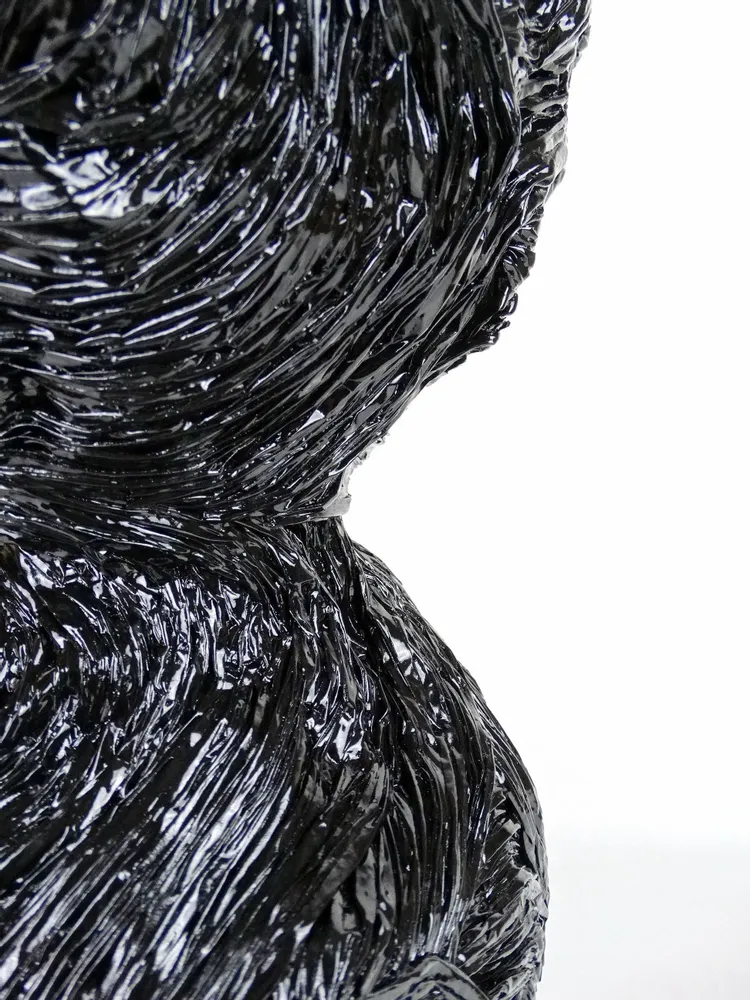 Unique pieces - Vase recycled paper Collection Outrenoir unique piece - HELENE SIELLEZ