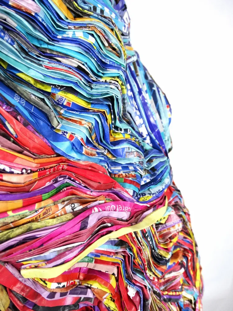 Pièces uniques - Vase papiers recyclés Collection Fauve pièce unique - HELENE SIELLEZ
