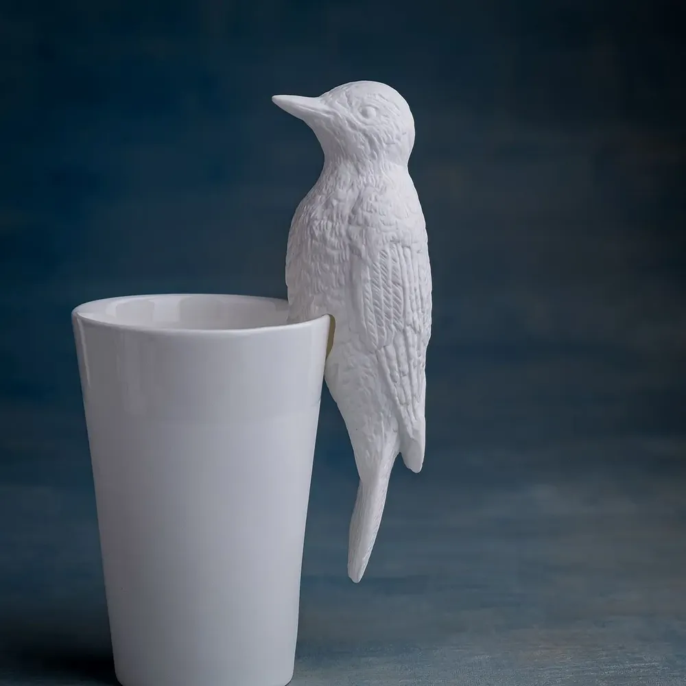 Floral decoration - bird, woodpacker, deco object - KLATT OBJECTS