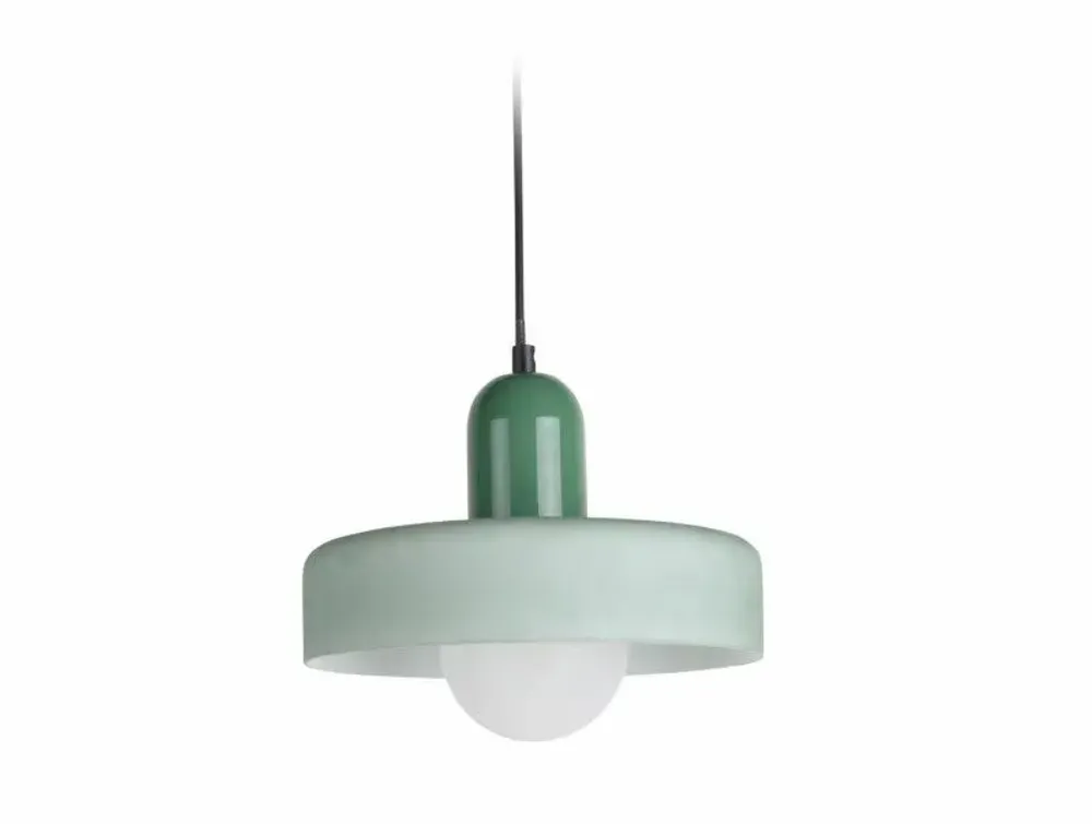 Hanging lights - Pendant lamp Opaco Grato jungle green/grayed jade - LEITMOTIV