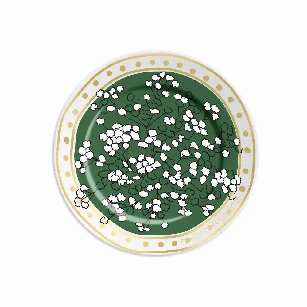 Assiettes au quotidien - ASSIETTE 16 NON TI SCORDAR DI ME GREEN - ILARIA.I