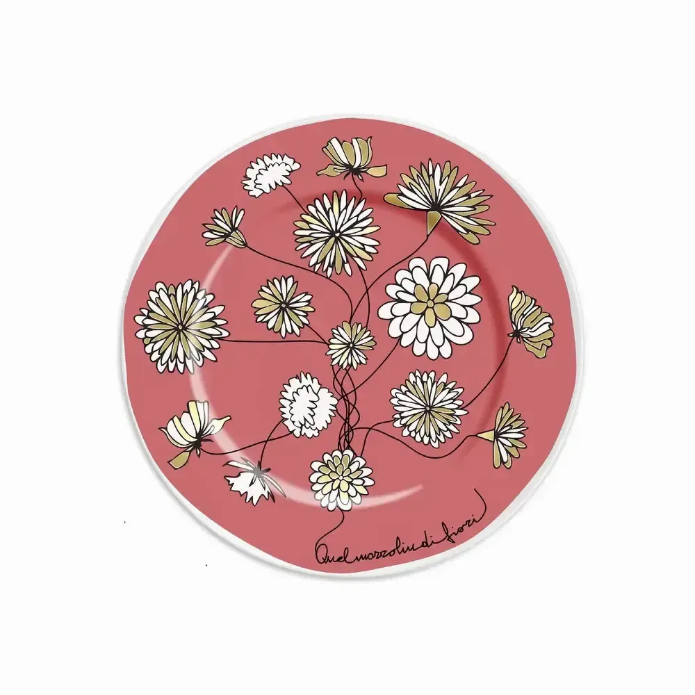 Everyday plates - PLATE 16 QUEL MAZZOLIN DI FIORI PINK - ILARIA.I