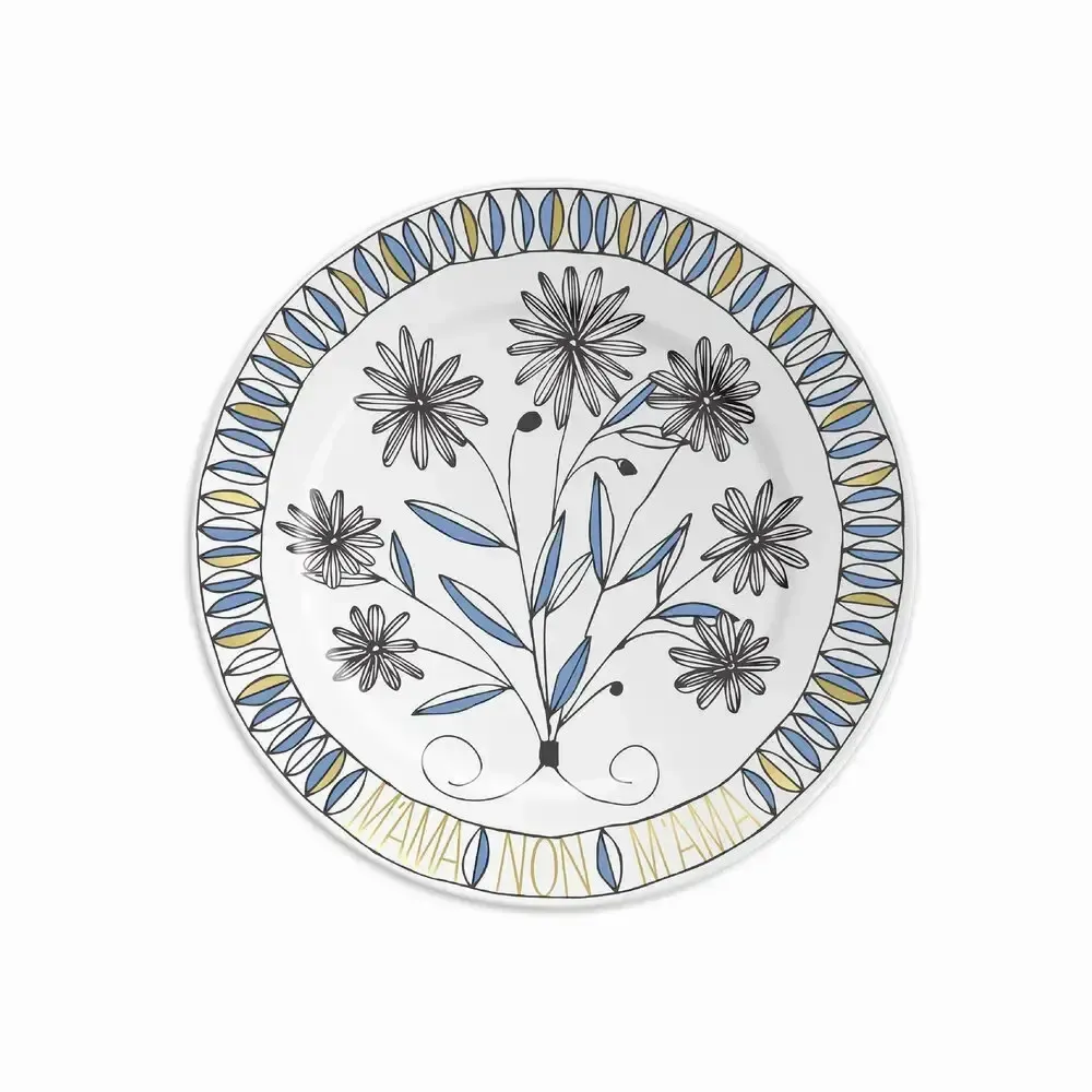 Everyday plates - PLATE 16 M’AMA NON M’AMA LIGHT BLUE - ILARIA.I