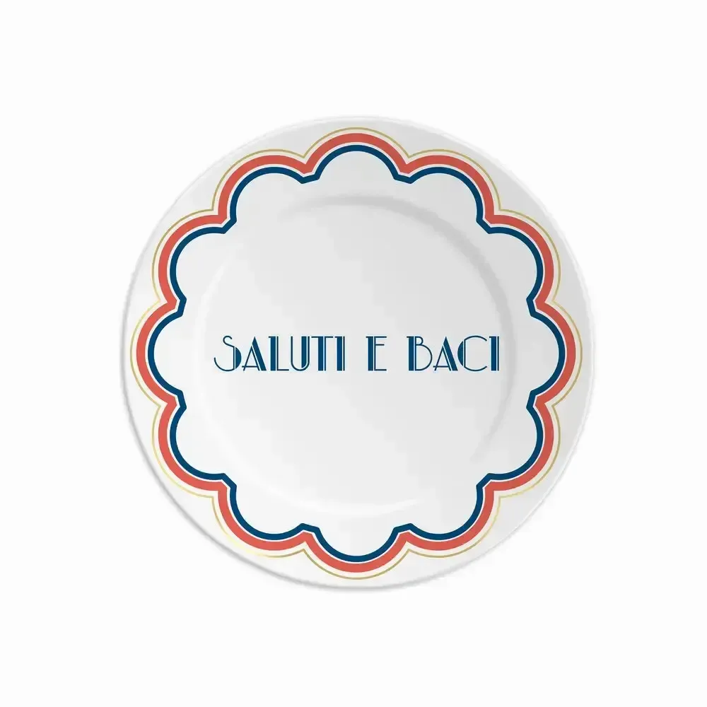 Everyday plates - PLATE 16 SALUTI E BACI - ILARIA.I