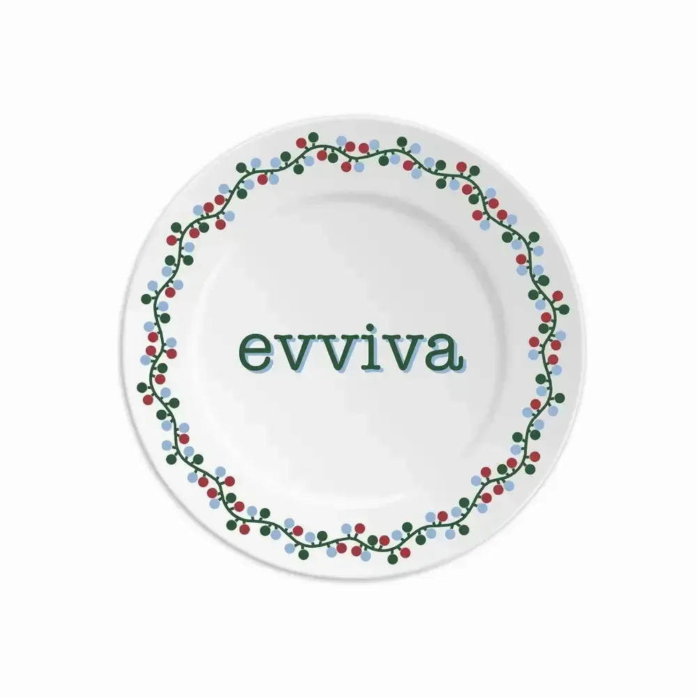 Everyday plates - PLATE 16 EVVIVA - XMAS - ILARIA.I