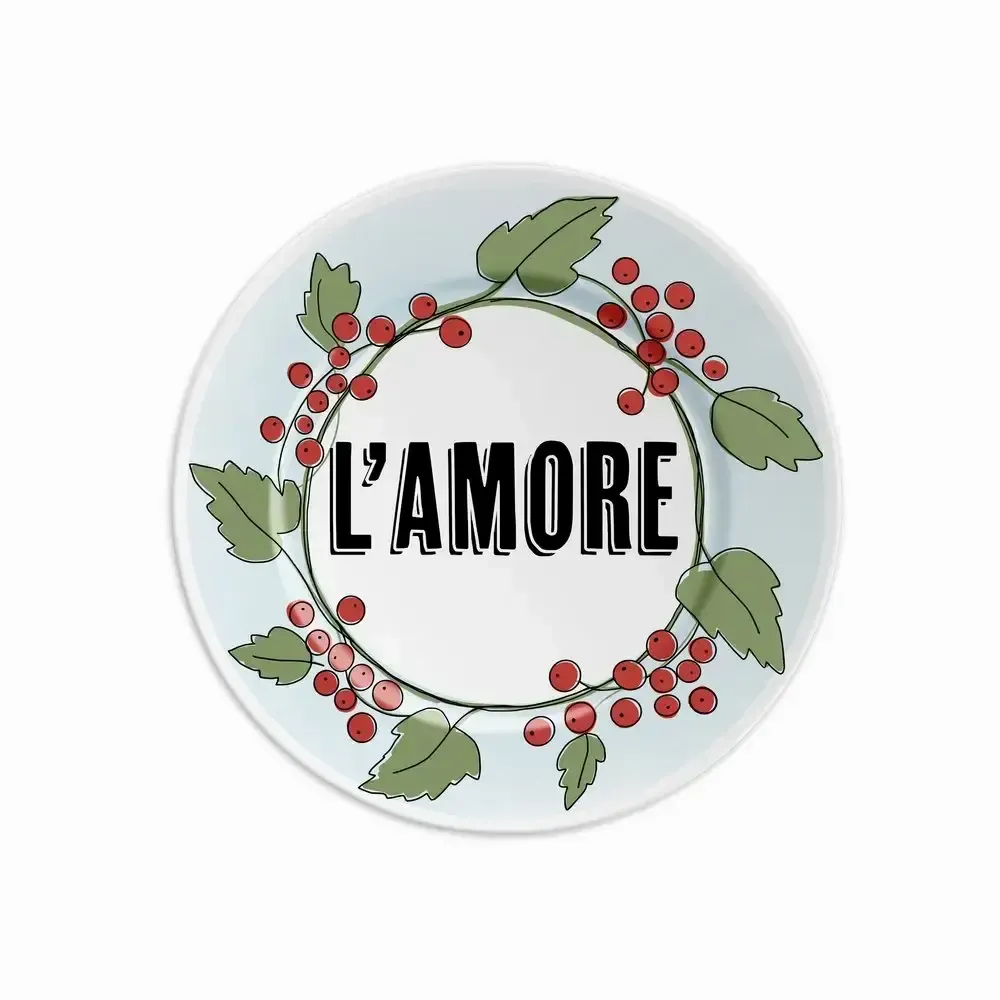 Everyday plates - PLATE 16 L'AMORE - CURRANT - ILARIA.I