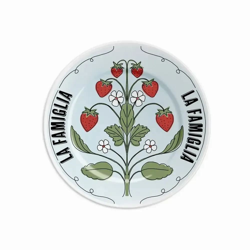 Assiettes au quotidien - ASSIETTE 16 LA FAMIGLIA - STRAWBERRY - ILARIA.I
