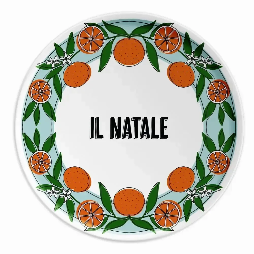 Assiettes au quotidien - ASSIETTE 31 IL NATALE - MANDARIN - ILARIA.I