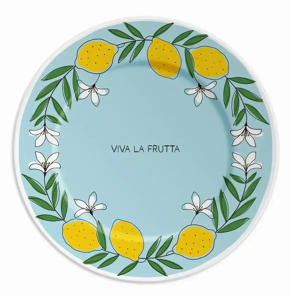 Everyday plates - PLATE 21 VIVA LA FRUTTA AND LEMON - ILARIA.I