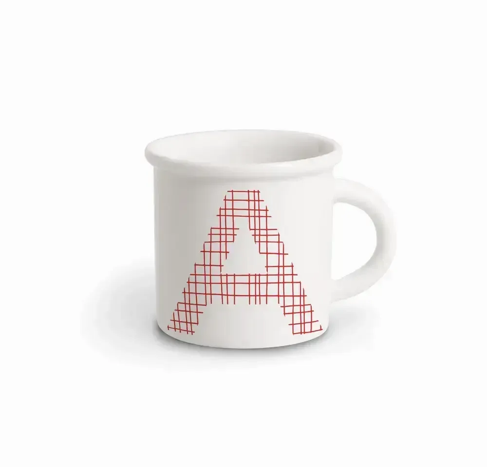 Tasses et mugs - MUG RED ALPHABET A - ILARIA.I