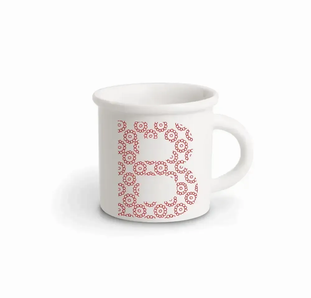 Mugs - MUG RED ALPHABET B - ILARIA.I