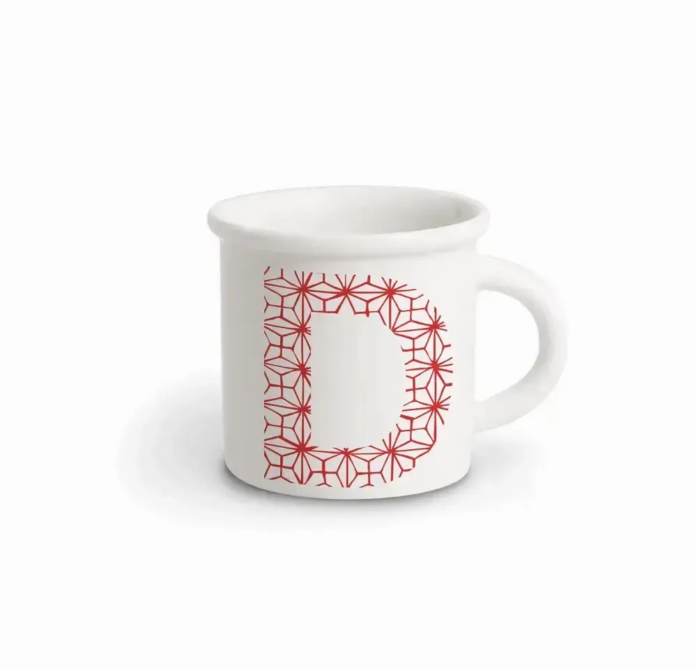 Tasses et mugs - MUG RED ALPHABET D - ILARIA.I