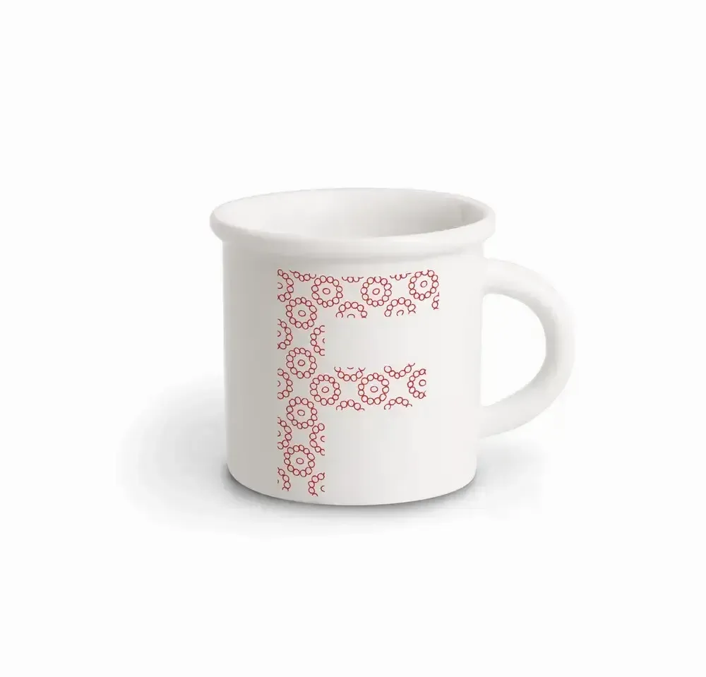 Tasses et mugs - MUG RED ALPHABET F - ILARIA.I