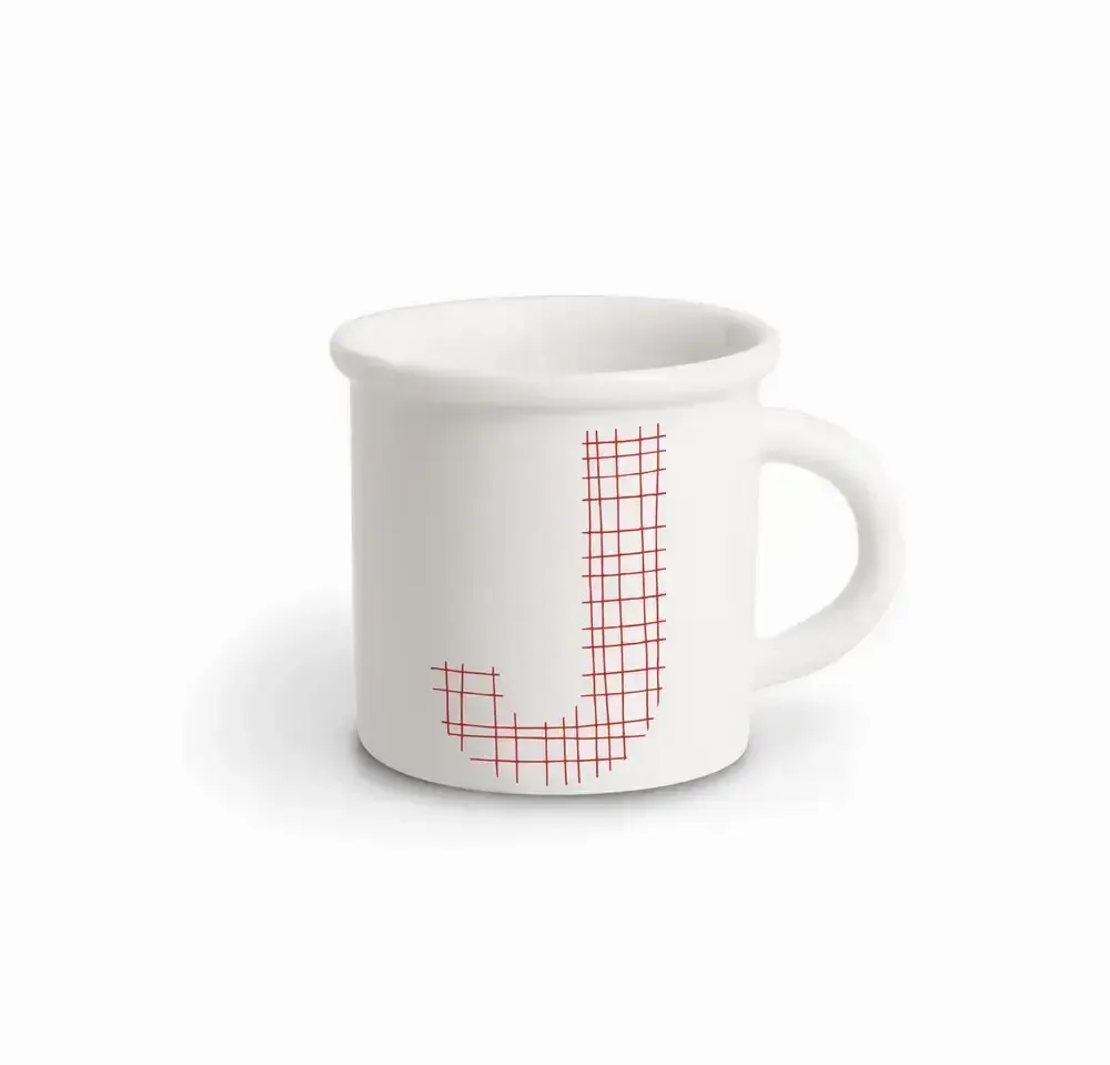 Tasses et mugs - MUG RED ALPHABET J - ILARIA.I