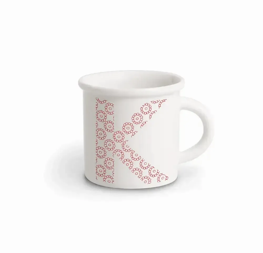 Tasses et mugs - MUG RED ALPHABET K - ILARIA.I