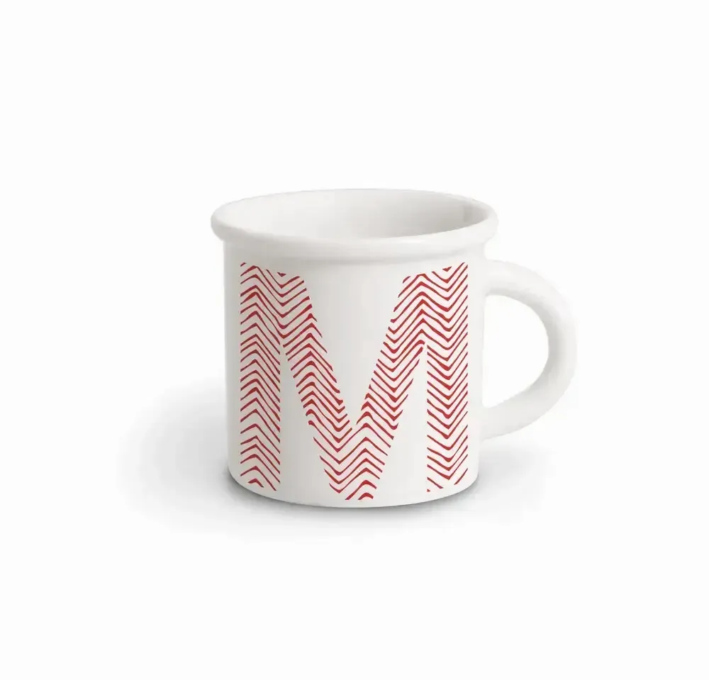 Mugs - MUG RED ALPHABET M - ILARIA.I