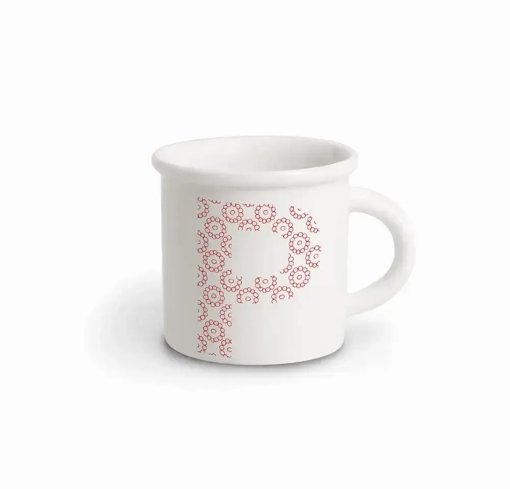 Tasses et mugs - MUG RED ALPHABET P - ILARIA.I