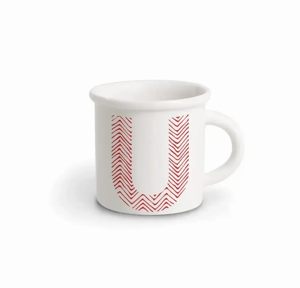 Tasses et mugs - MUG RED ALPHABET U - ILARIA.I