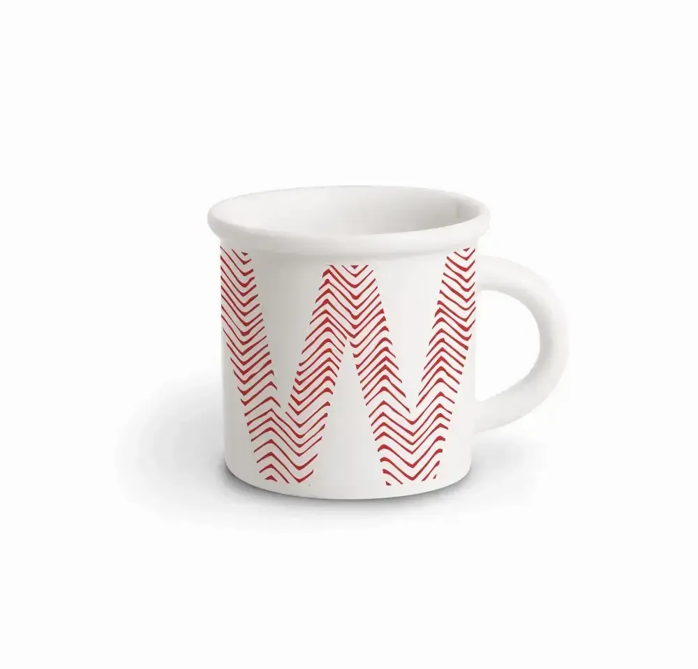 Mugs - MUG RED ALPHABET W - ILARIA.I