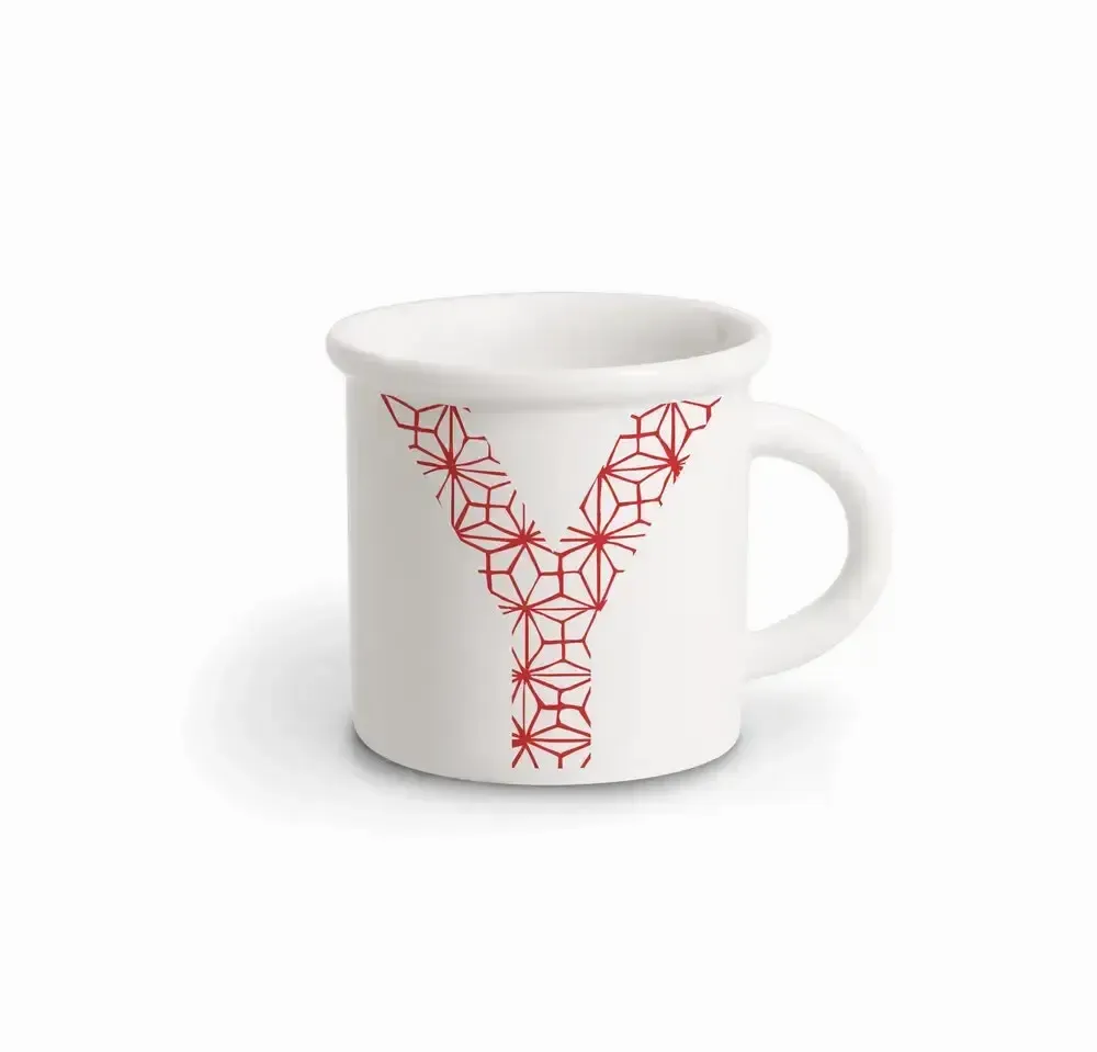 Mugs - MUG RED ALPHABET Y - ILARIA.I