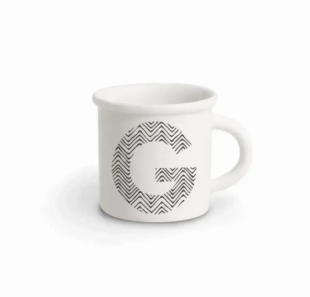 Mugs - MUG BLACK ALPHABET G - ILARIA.I