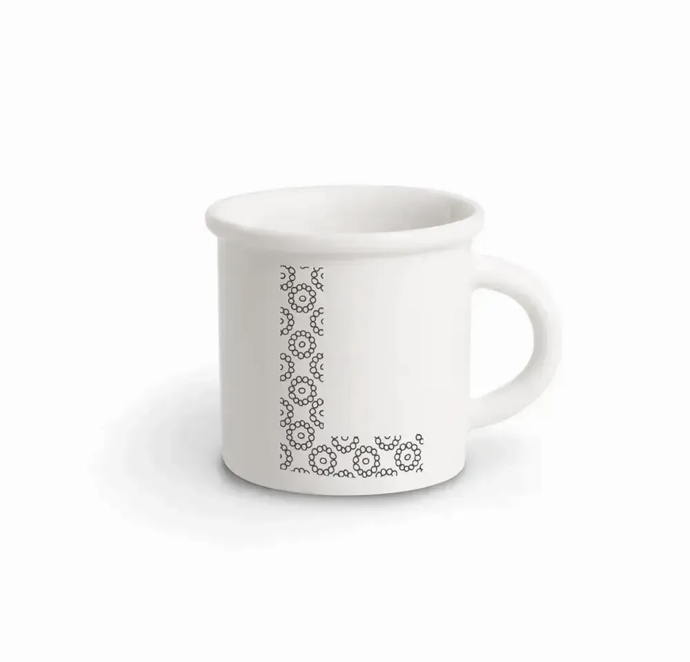 Mugs - MUG BLACK ALPHABET L - ILARIA.I