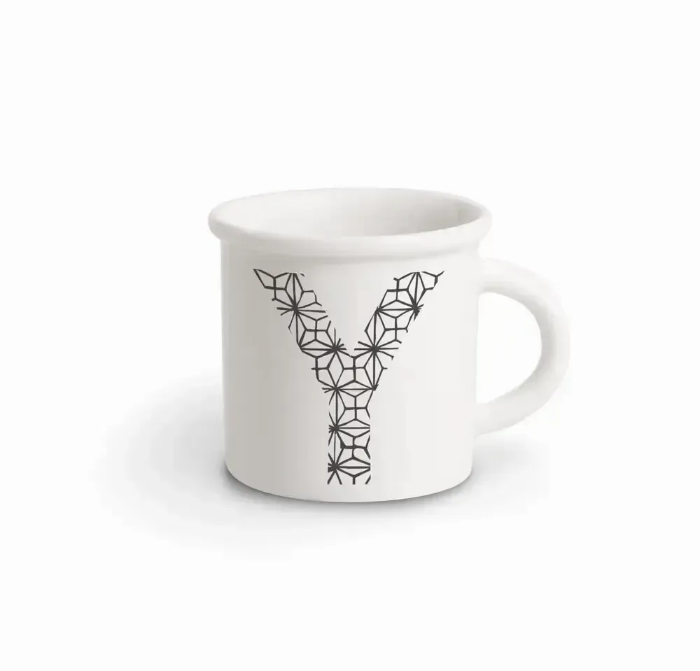 Mugs - MUG BLACK ALPHABET Y - ILARIA.I