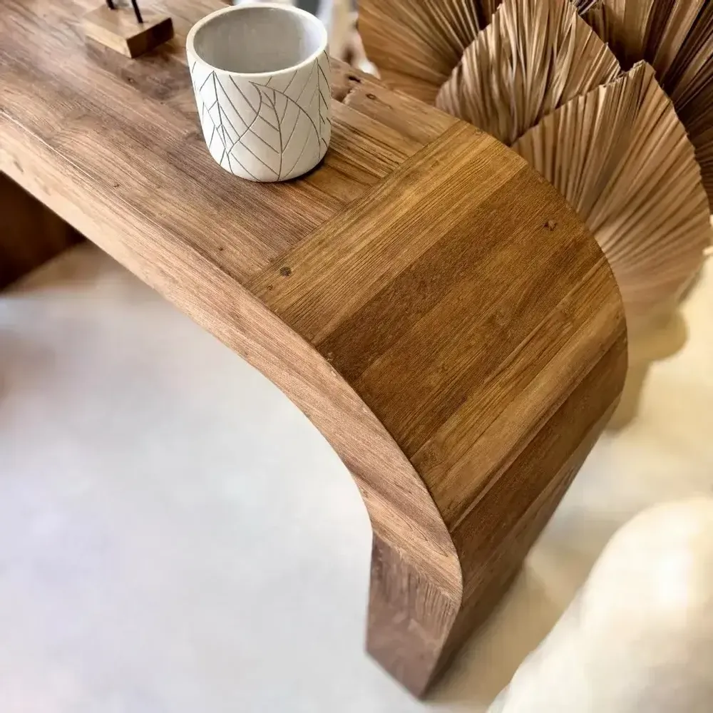 Consoles - Comptoir en bois de teck recyclé - DOM - HYDILE