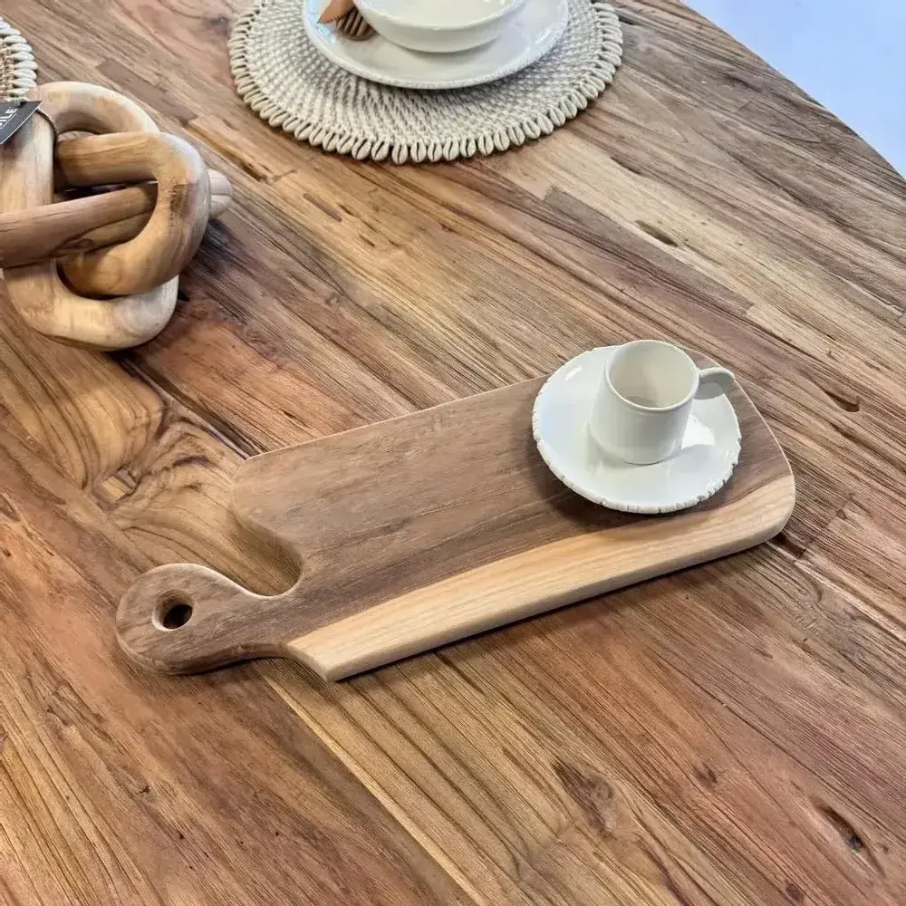 Ustensiles de cuisine - Planche à découper en bois de teck FINN M - HYDILE