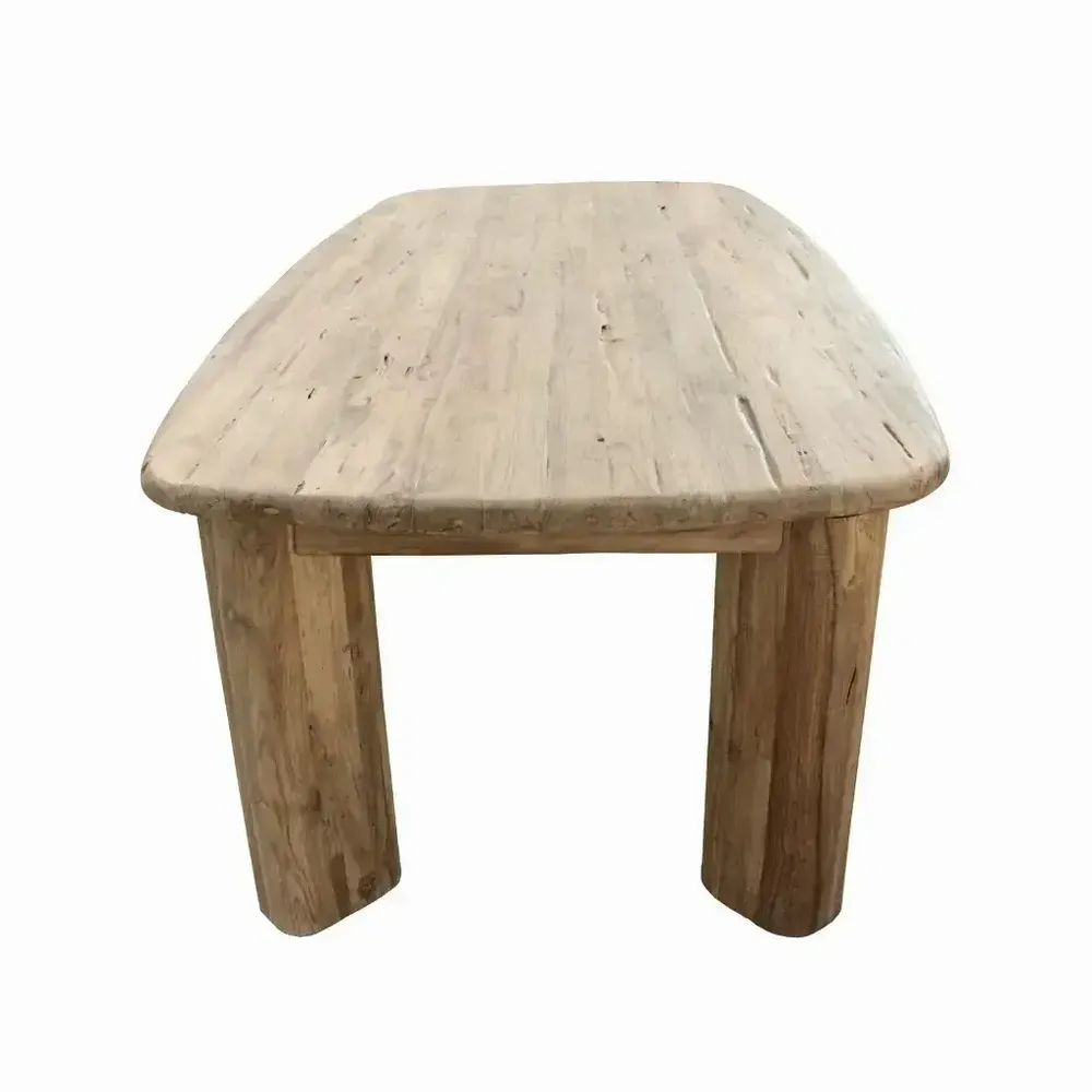 Tables Salle à Manger - Table à manger en bois de teck recyclé - VASCO M - HYDILE