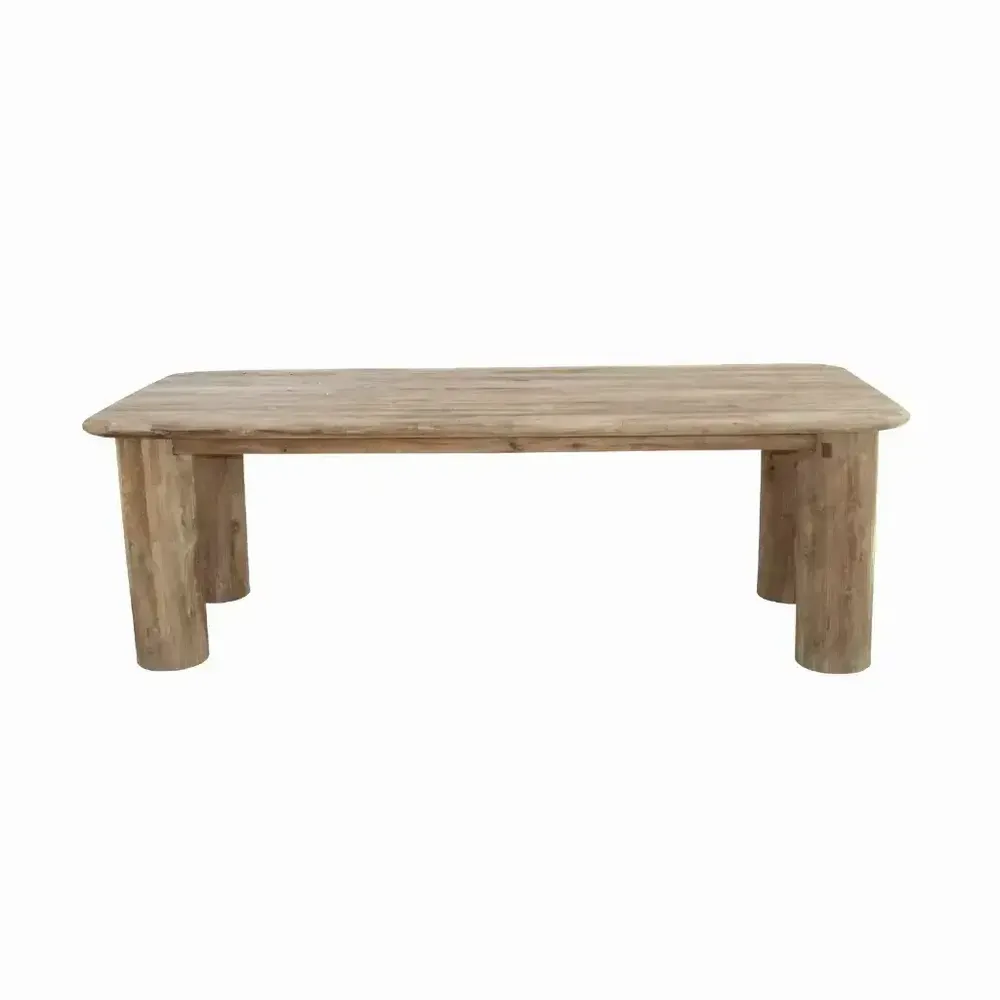 Tables Salle à Manger - Table à manger en bois de teck recyclé - VASCO L - HYDILE