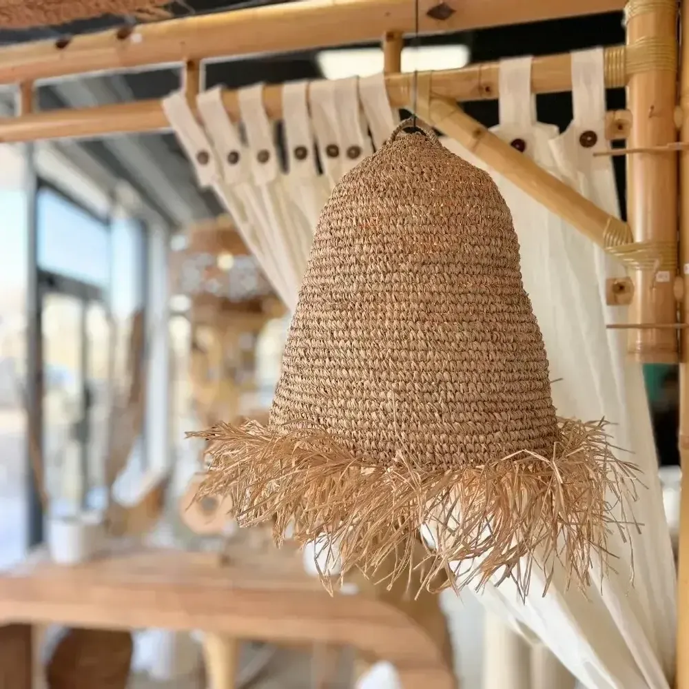 Hanging lights - Raffia pendant light - BAYA - HYDILE