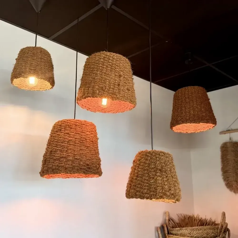 Hanging lights - Coconut fiber pendant light - TALA M - HYDILE