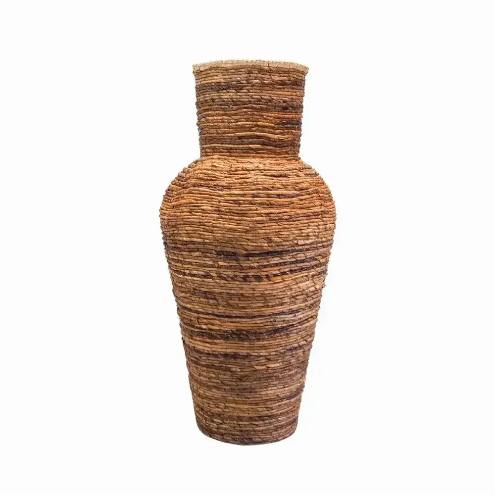 Pots de fleurs - Grande jarre en feuilles de bananier - FLORE - HYDILE