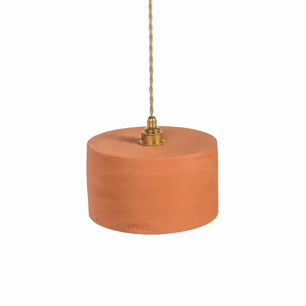 Hanging lights - Ochre terracotta pendant light - ODILE - HYDILE