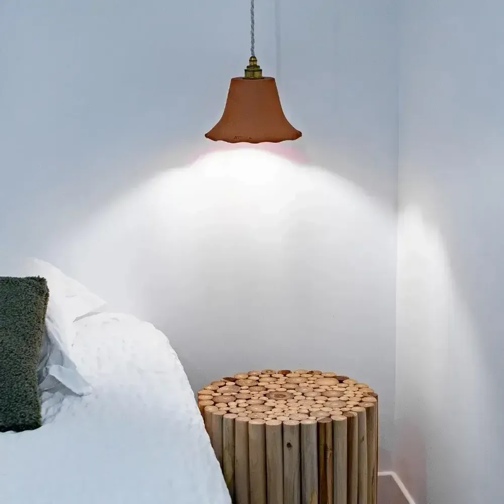 Suspensions - Suspension en terre cuite ocre - ELODIE - HYDILE