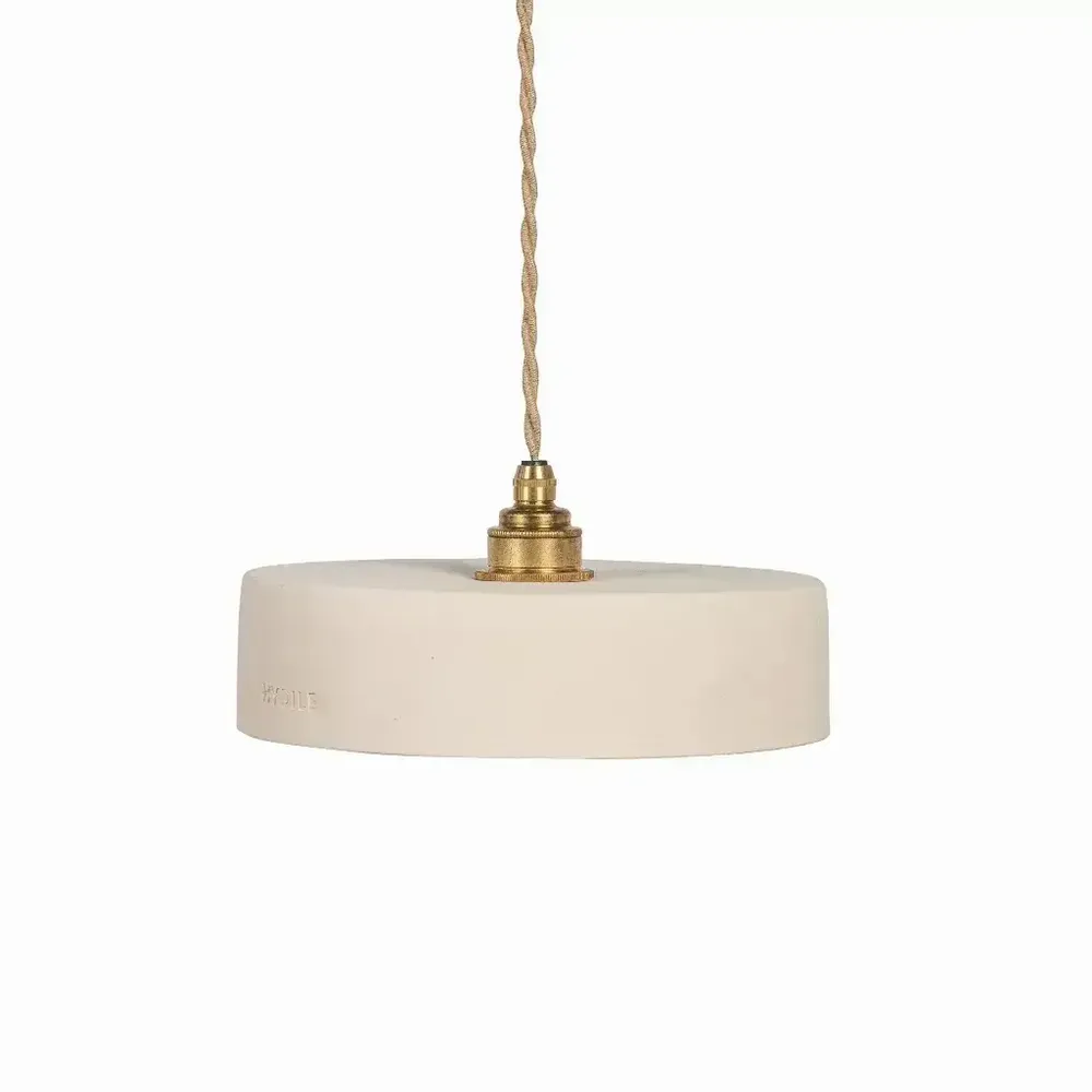 Hanging lights - White terracotta pendant light - MICHELE S - HYDILE