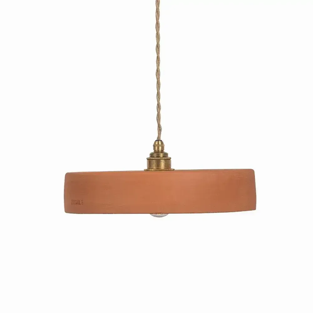 Hanging lights - Ochre terracotta pendant light - MICHELE M - HYDILE