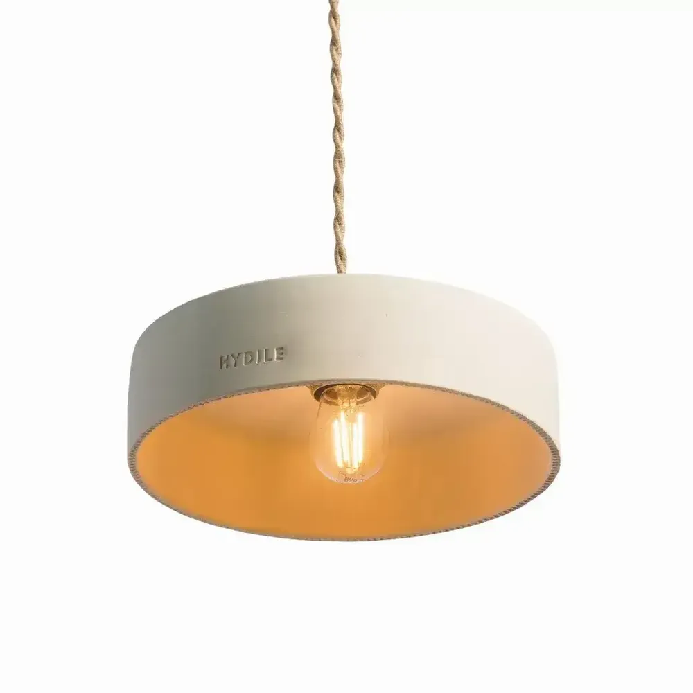 Hanging lights - White terracotta pendant light - MICHELE M - HYDILE