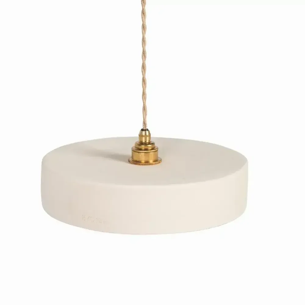 Hanging lights - White terracotta pendant light - MICHELE M - HYDILE