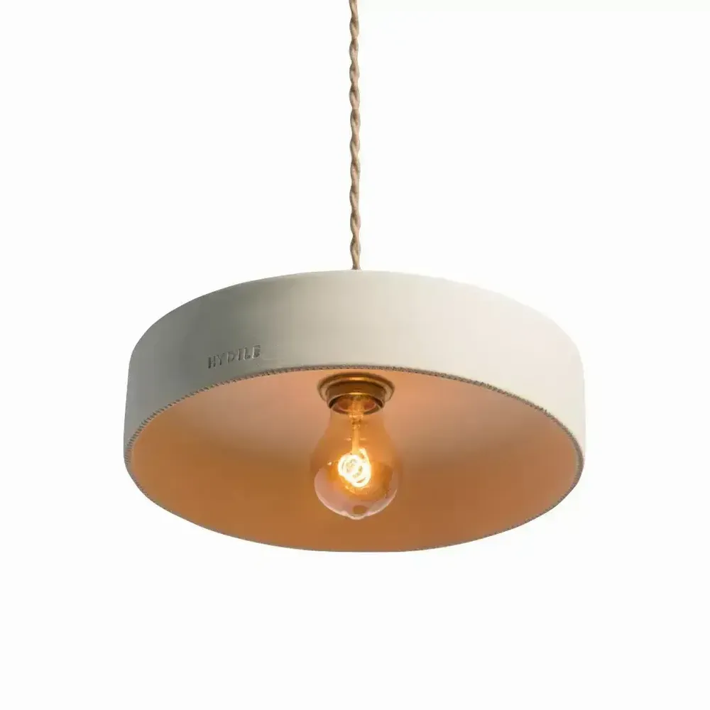 Hanging lights - White terracotta pendant light - MICHELE M - HYDILE