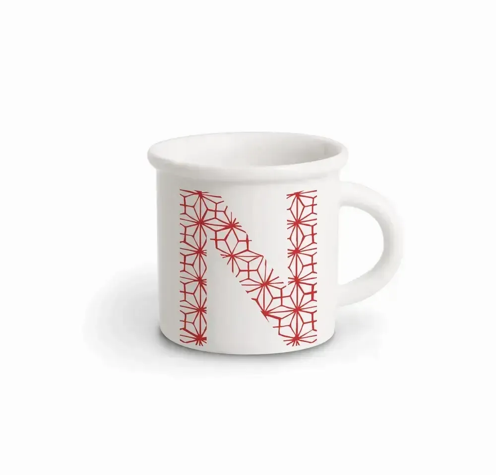 Mugs - MUG RED ALPHABET N - ILARIA.I
