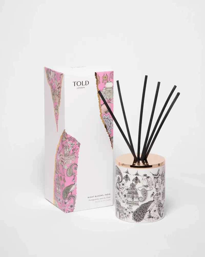 Parfums d'intérieur - Night Blooms, India Diffuser, 200ml - TOLD LONDON LTD