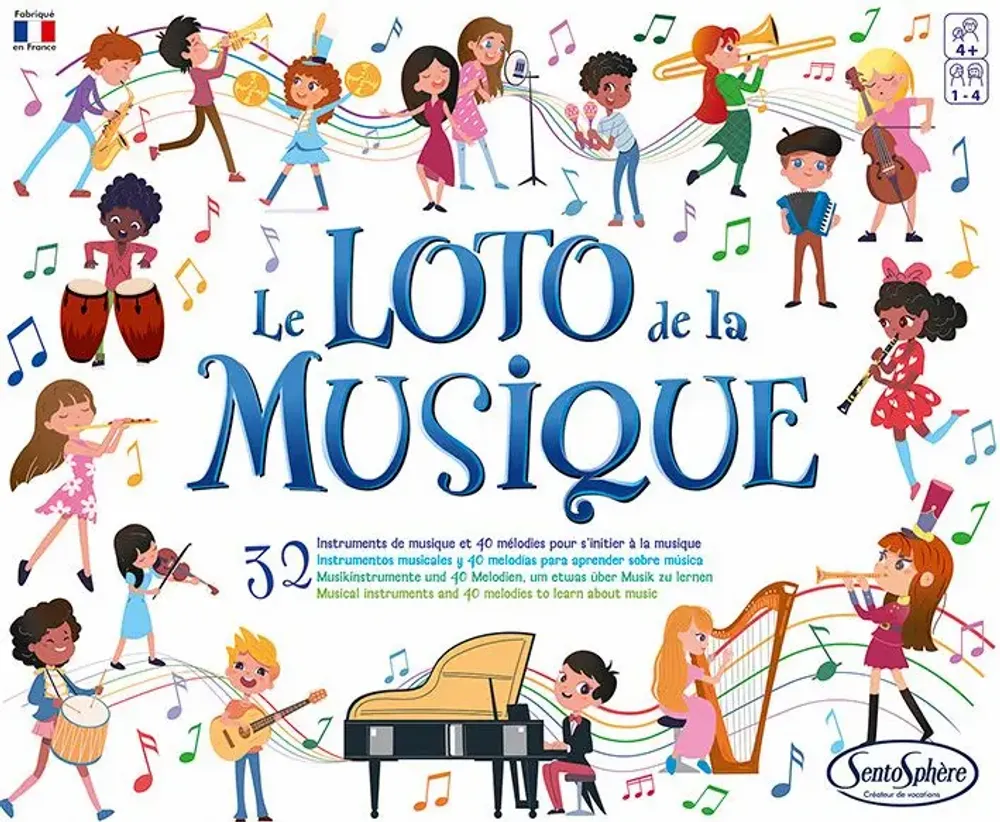 Jeux enfants - LE LOTO DE LA MUSIQUE - SENTOSPHERE