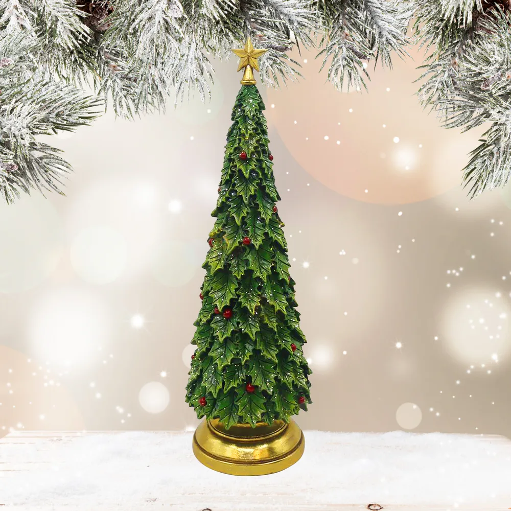 Other Christmas decorations - Classic Tall Christmas Tree Ornament – Handcrafted Tabletop Decoration (Elegant Evergreen Look) - BLUE STAR B.V.