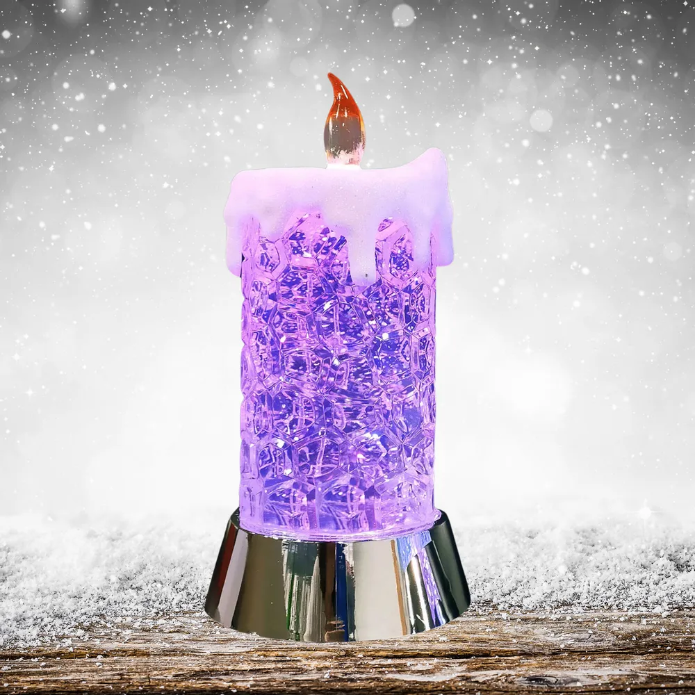 Other Christmas decorations - Christmas LED Crystal Candle – Color-Changing RGB Glow (DC Option) - BLUE STAR B.V.