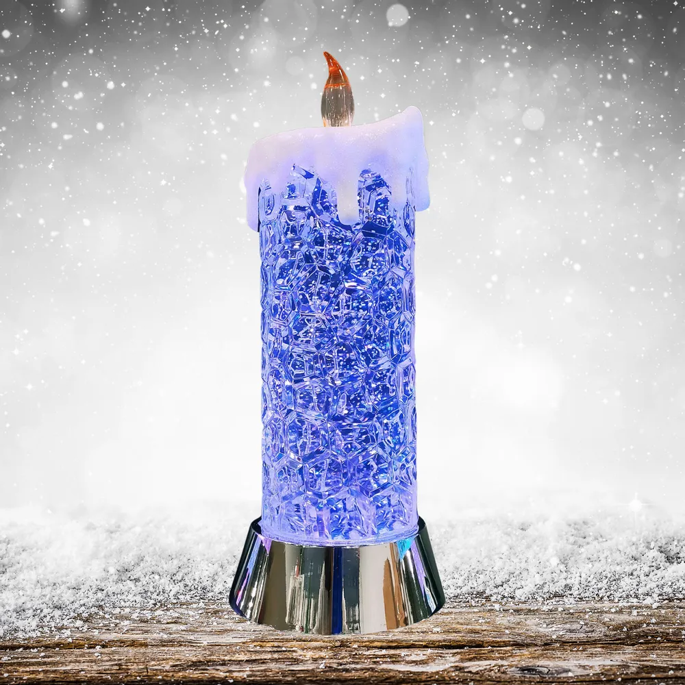Other Christmas decorations - Christmas LED Crystal Candle – Tall Design with Color-Changing RGB Glow (DC Option) - BLUE STAR B.V.