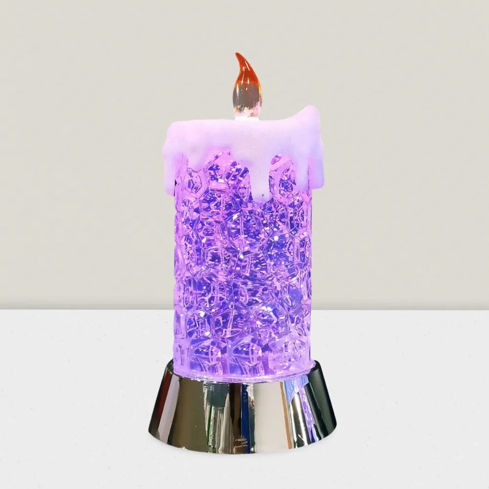 Other Christmas decorations - Christmas LED Crystal Candle – Color-Changing RGB Glow (DC Option) - BLUE STAR B.V.
